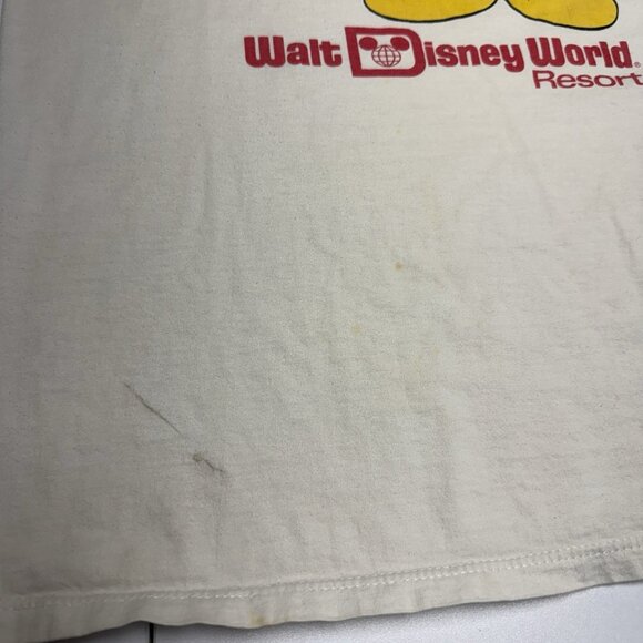 Vintag 80s Walt Disney World Resort Florida T Shirt XL 20.5x25.5 White USA - Picture 9 of 14